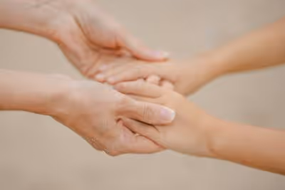 Parent and child holding hands - Alignment consultation