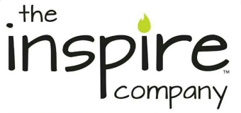 The Inspire Company logo with a green flame dotting the letter i.
