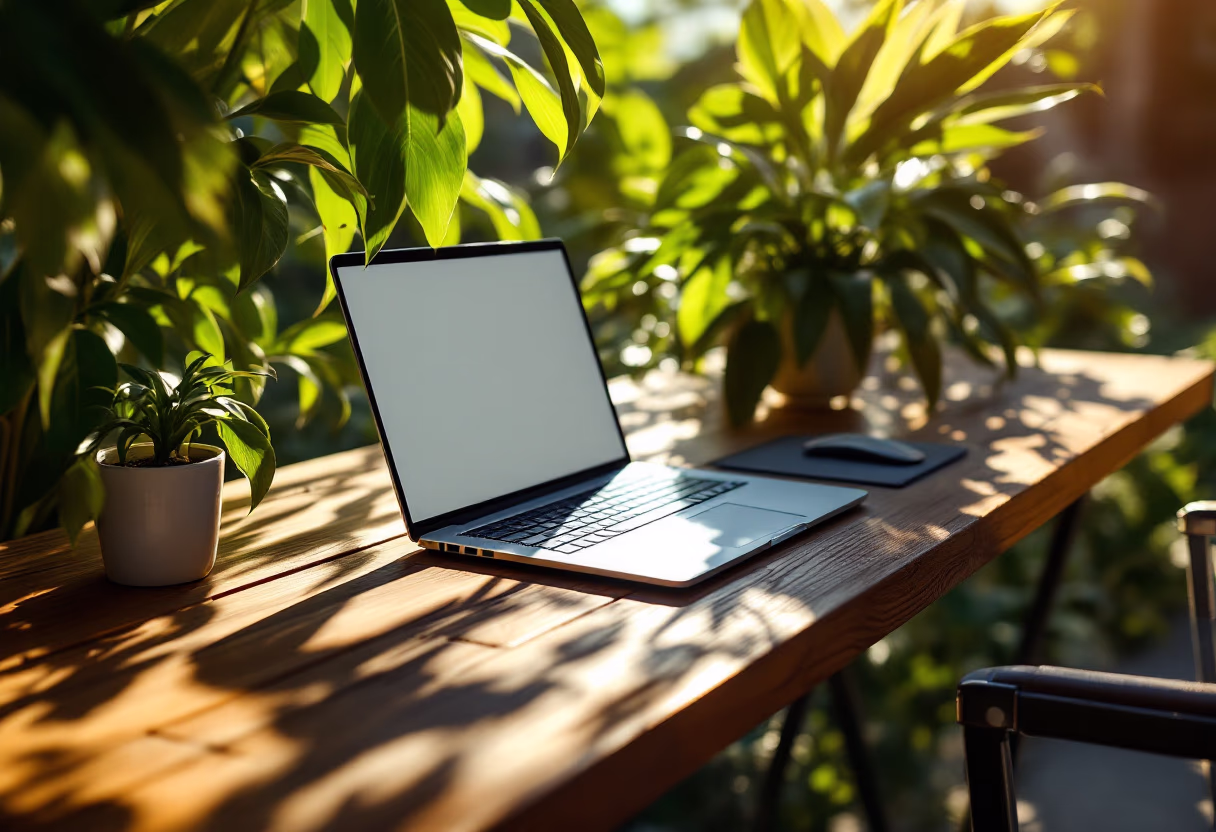 outdoor space for productivity tools business