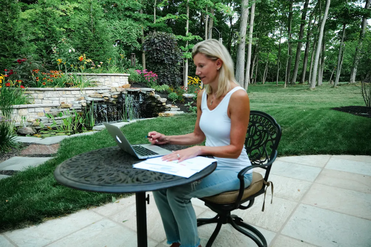 image of outdoor meditation (for a buddhist monasteries & temple)