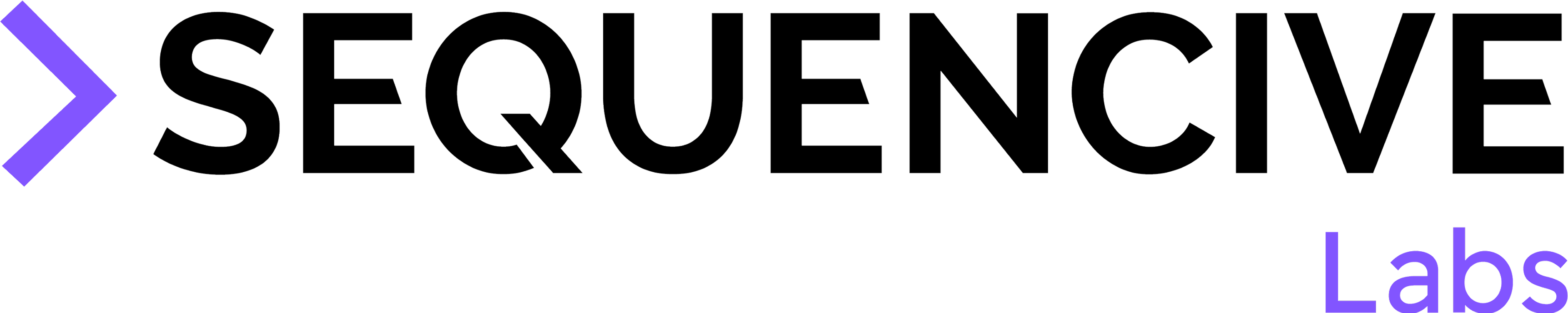 Sequential Labs logo with a purple forward arrow on the left and the word SEQUENCIVE in black, followed by Labs in purple.