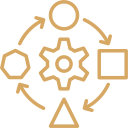 Bright yellow sunflower with a large brown center on a white background.