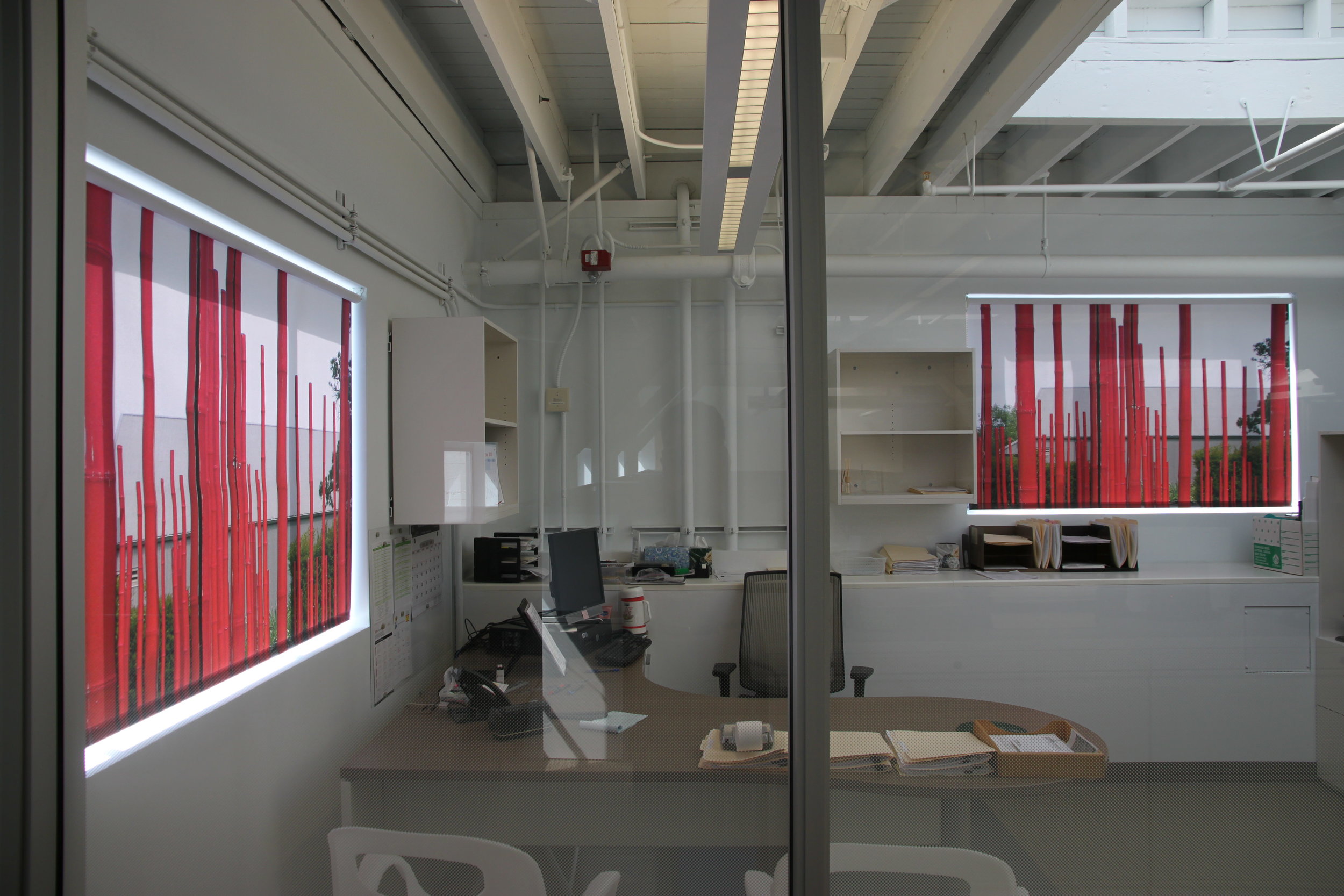 Hotel hospitality printed shades by OrangePiel