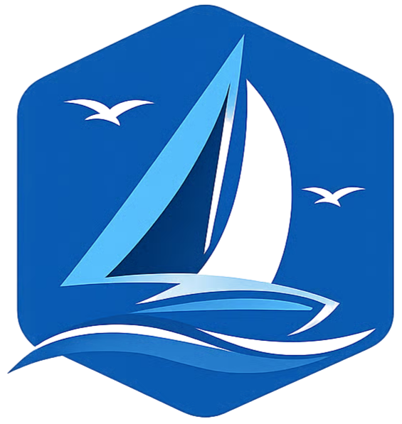 The Gasior Family Dental logo features a modern sailboat design in shades of blue, symbolizing trust, stability, and smooth care. The nautical imagery reflects a calm, patient-focused approach to dentistry and represents Gasior Family Dental’s commitment to guiding patients toward healthy, confident smiles in Ann Arbor, MI.