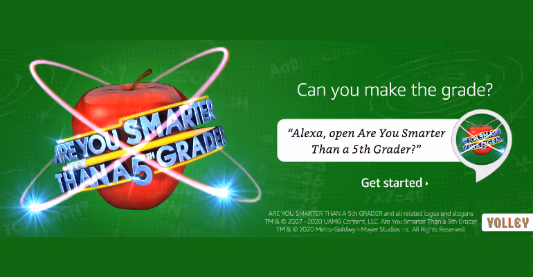 Volley, MGM Launch ‘Are You Smarter Than a 5th Grader’ Game