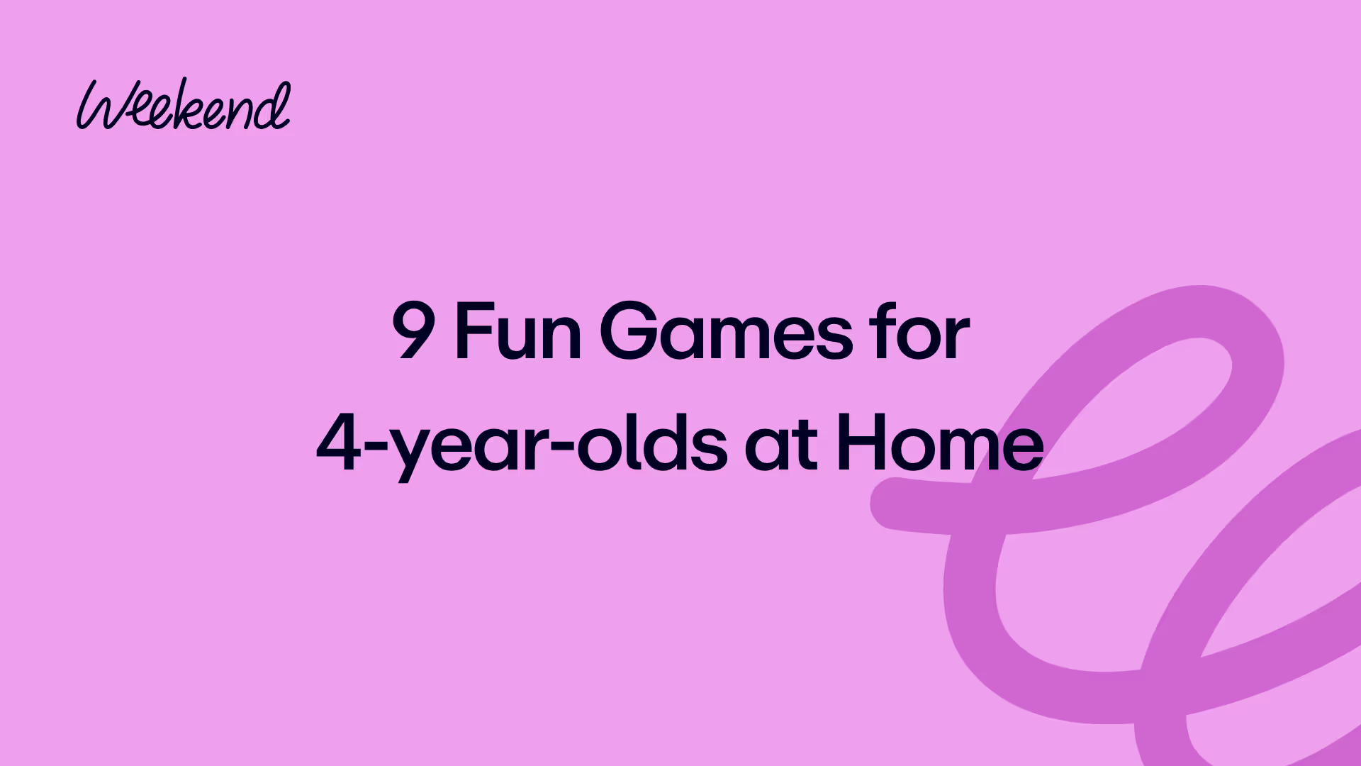 9 Fun Games for 4-year-olds at Home