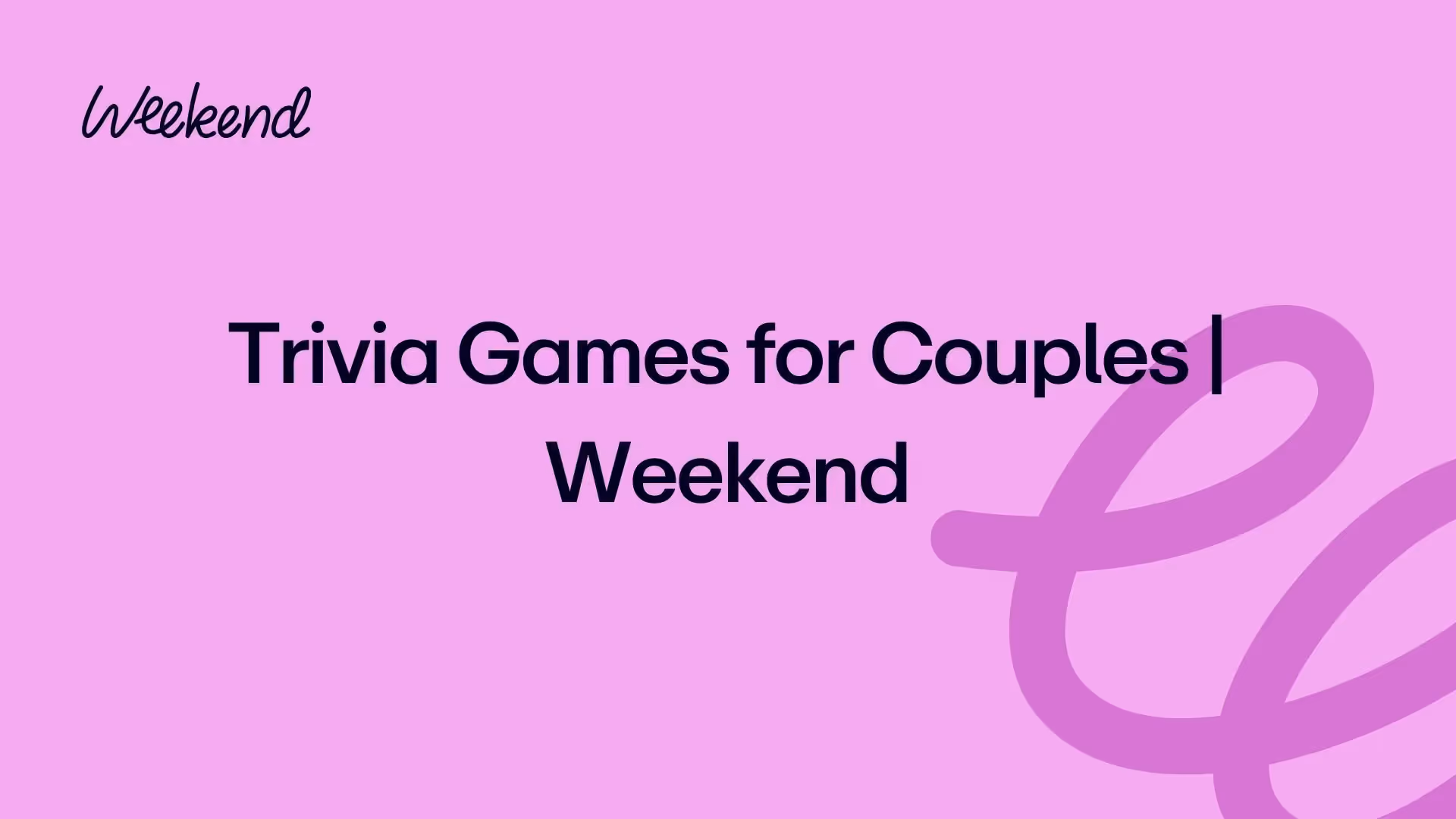 Trivia Games for Couples