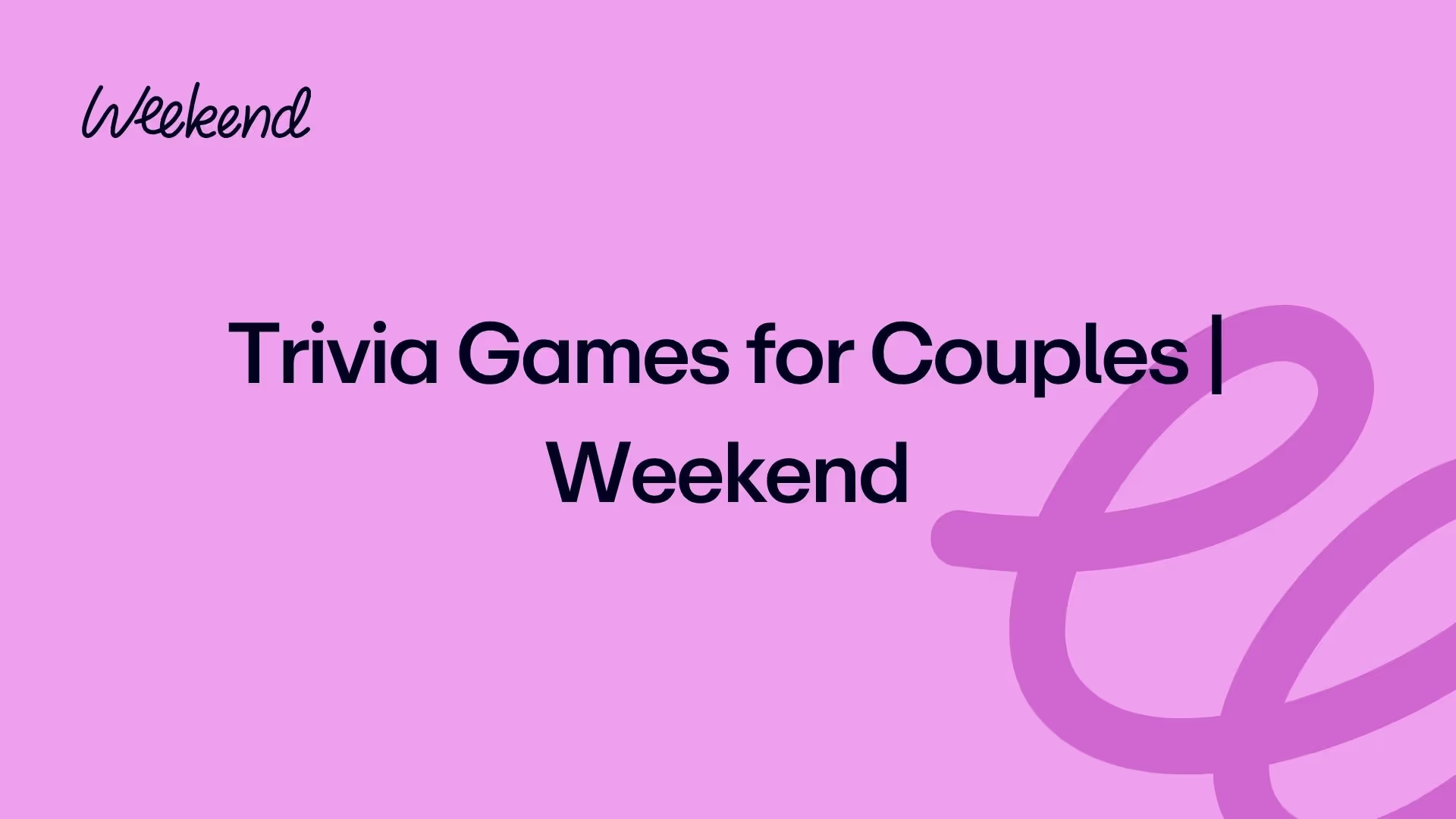 Trivia Games for Couples