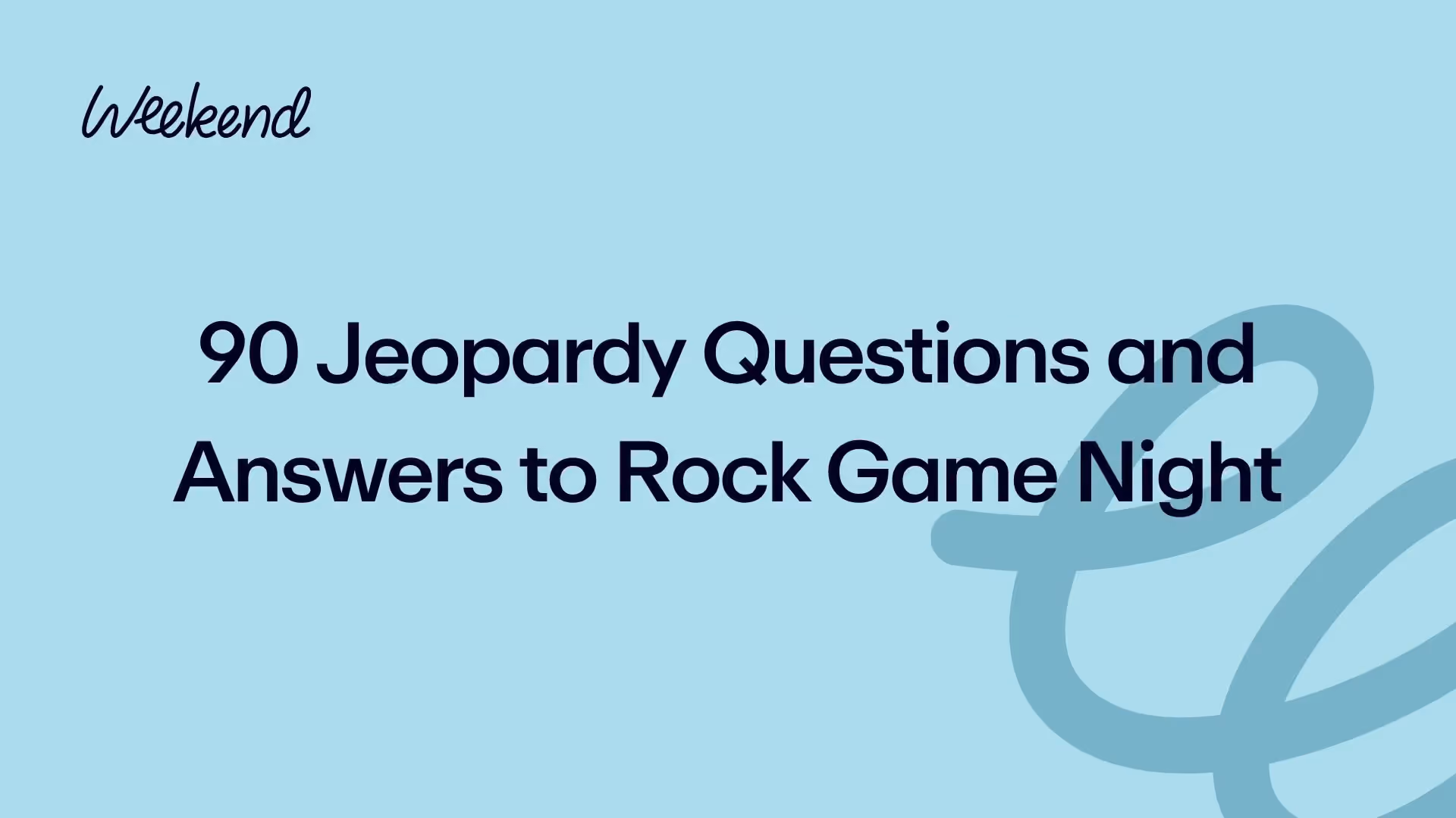 90 Jeopardy Questions and Answers to Rock Game Night