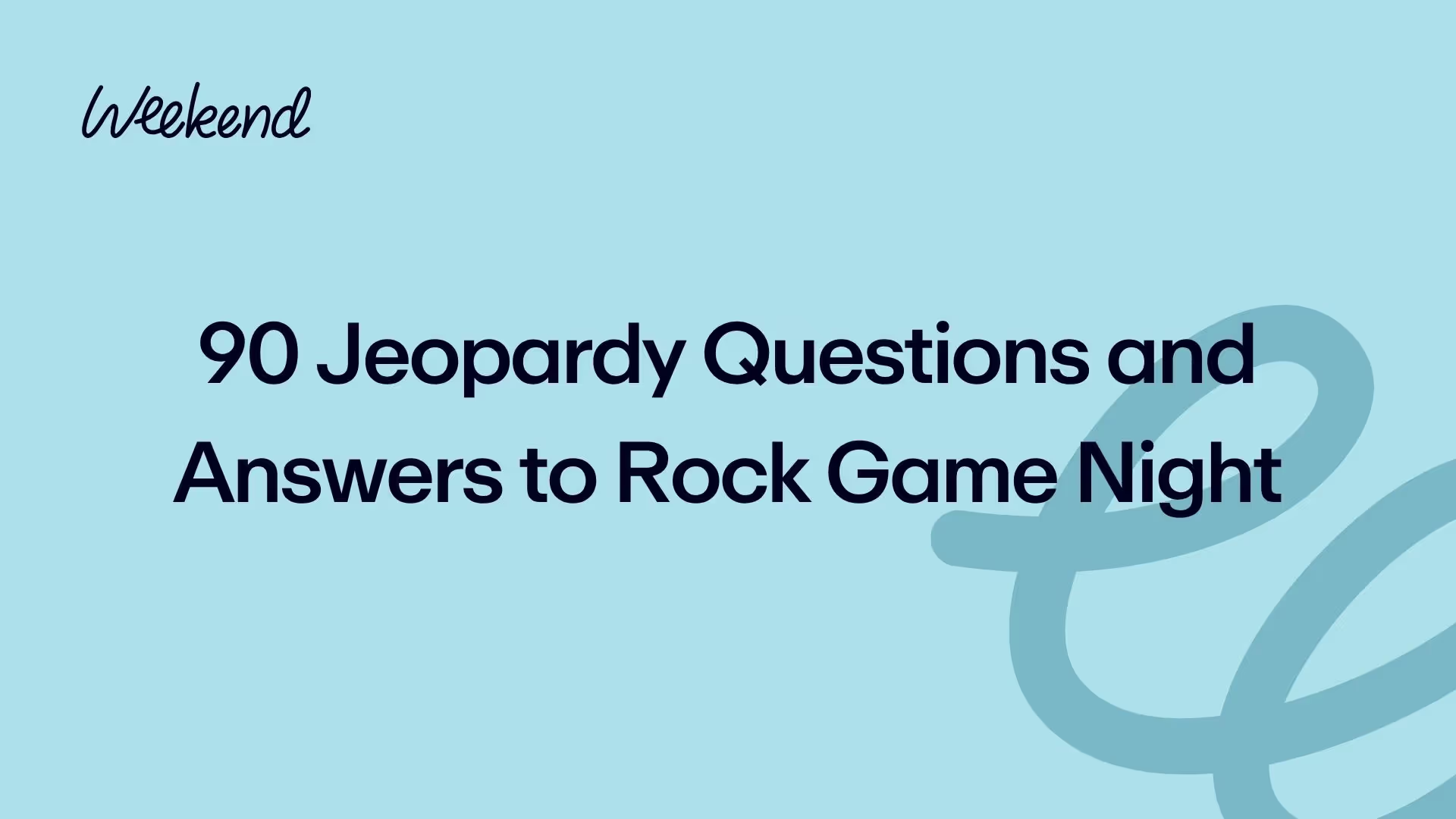 90 Jeopardy Questions and Answers to Rock Game Night