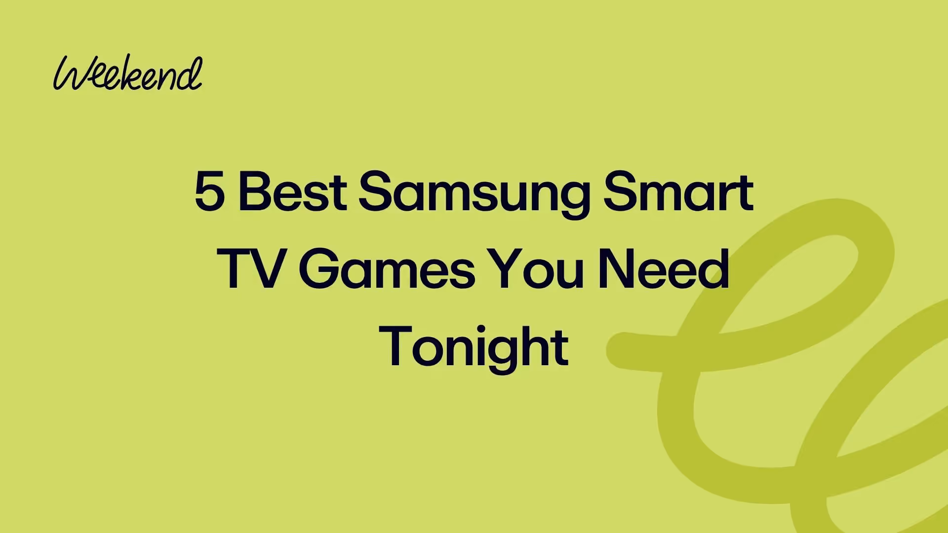 5 Best Samsung Smart TV Games You Need Tonight