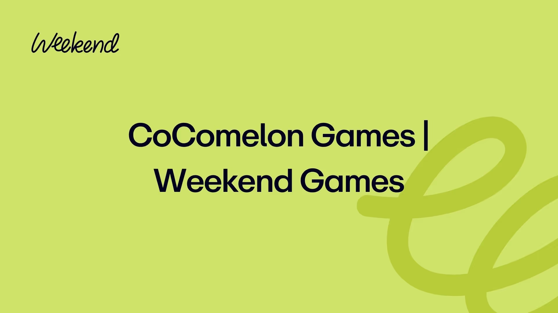CoComelon Games | Weekend Games
