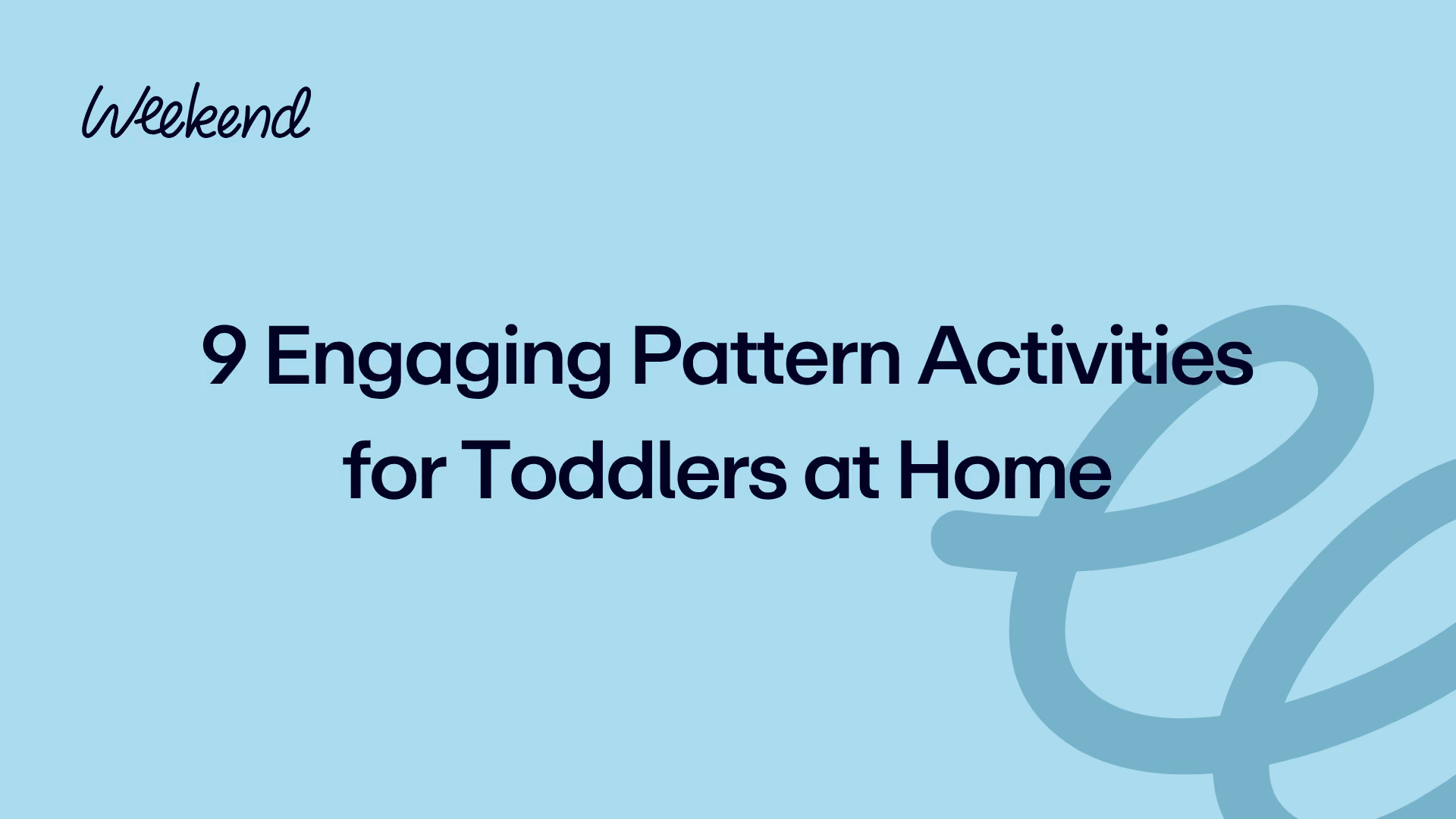 9 Engaging Pattern Activities for Toddlers at Home