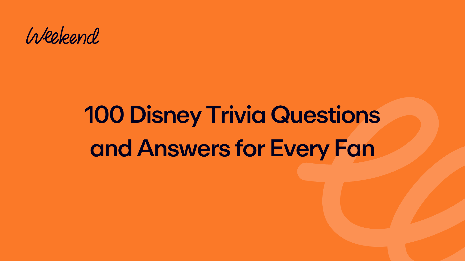 100 Disney Trivia Questions and Answers for Every Fan