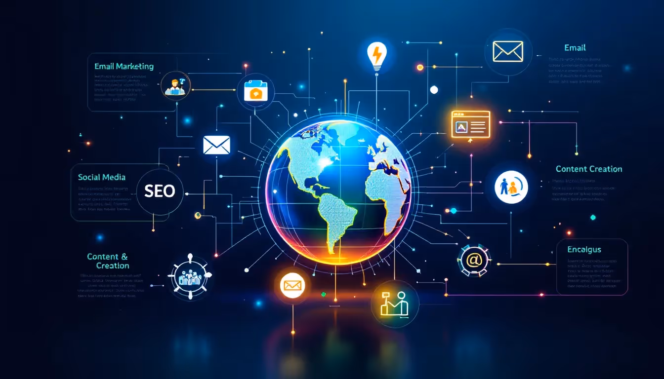 Key digital marketing services provided by virtual marketing assistants.