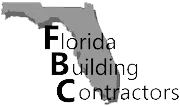 Logo for Florida Building Contractors with the letters F, B, C vertically aligned.