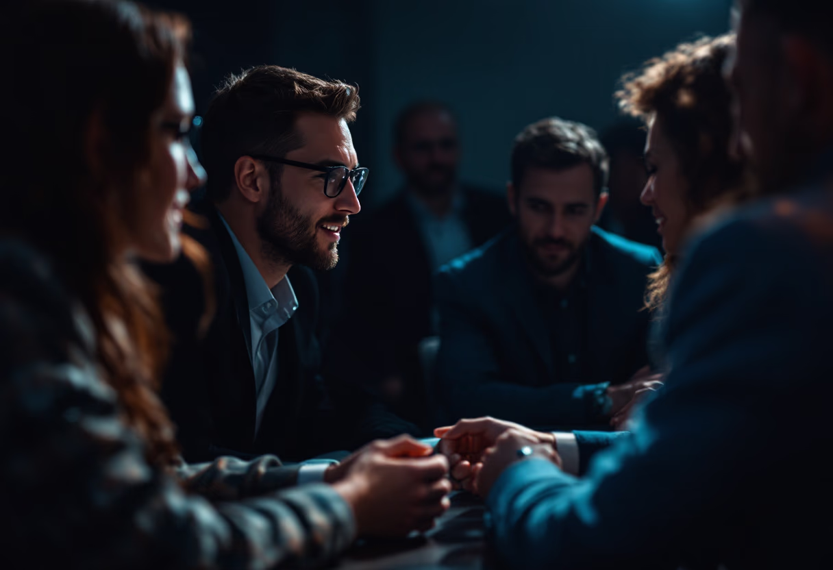 image of a networking session at a transportation seminar