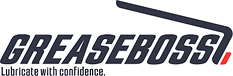 GREASEBOSS brand logo with tagline 'Lubricate with confidence.'
