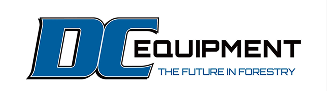 DC Equipment logo with tagline 'The Future in Forestry'.
