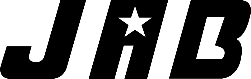 An image of the word JAB