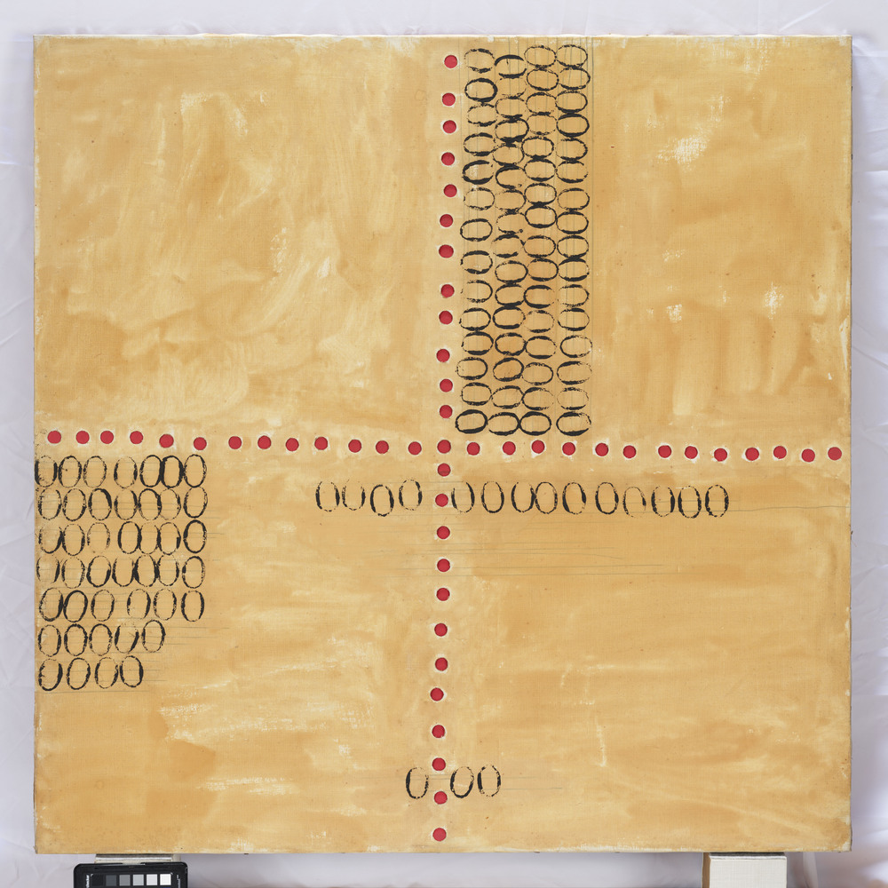 赤穴桂子「Untitled」1964年 Oil on canvas