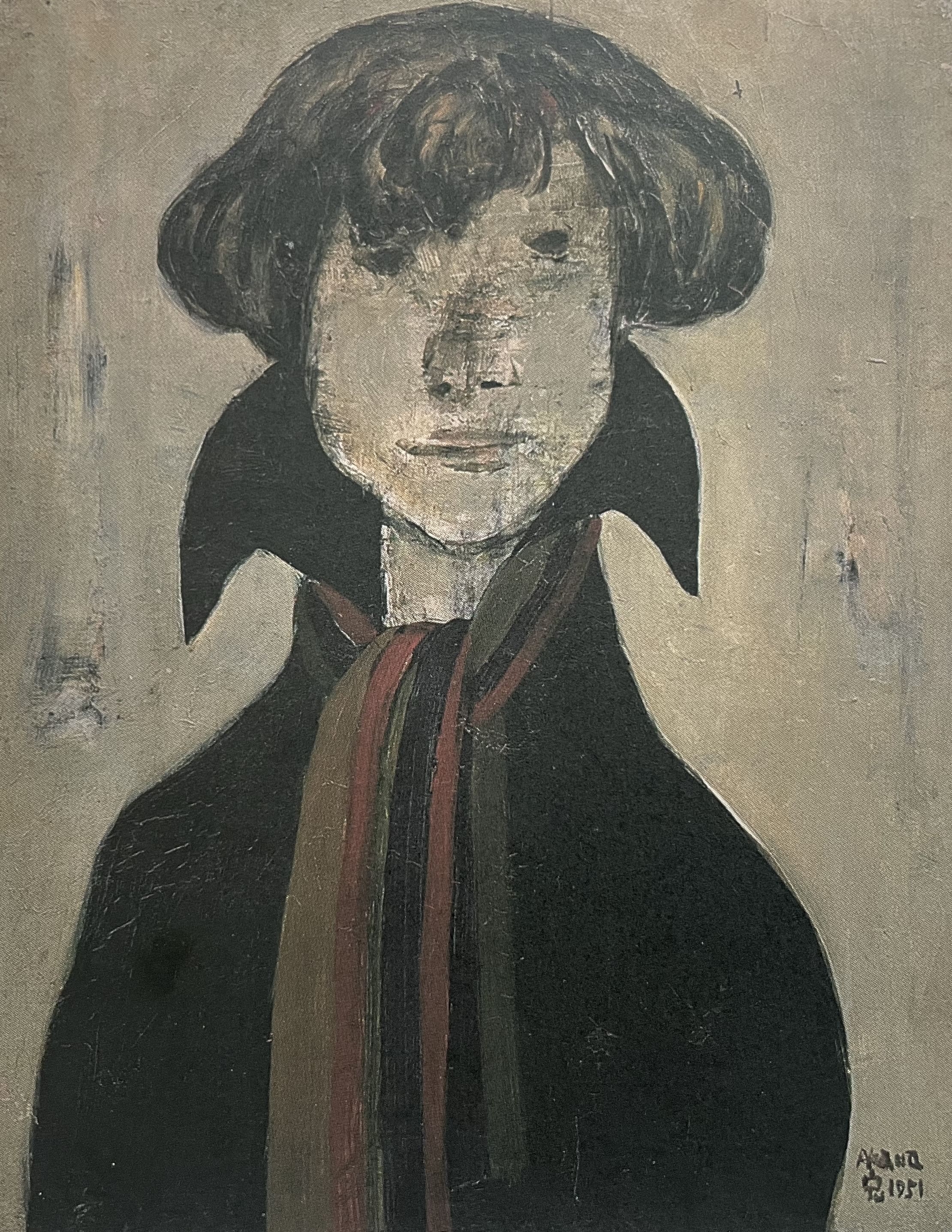 赤穴桂子「桂子像」1951年 Oil on canvas