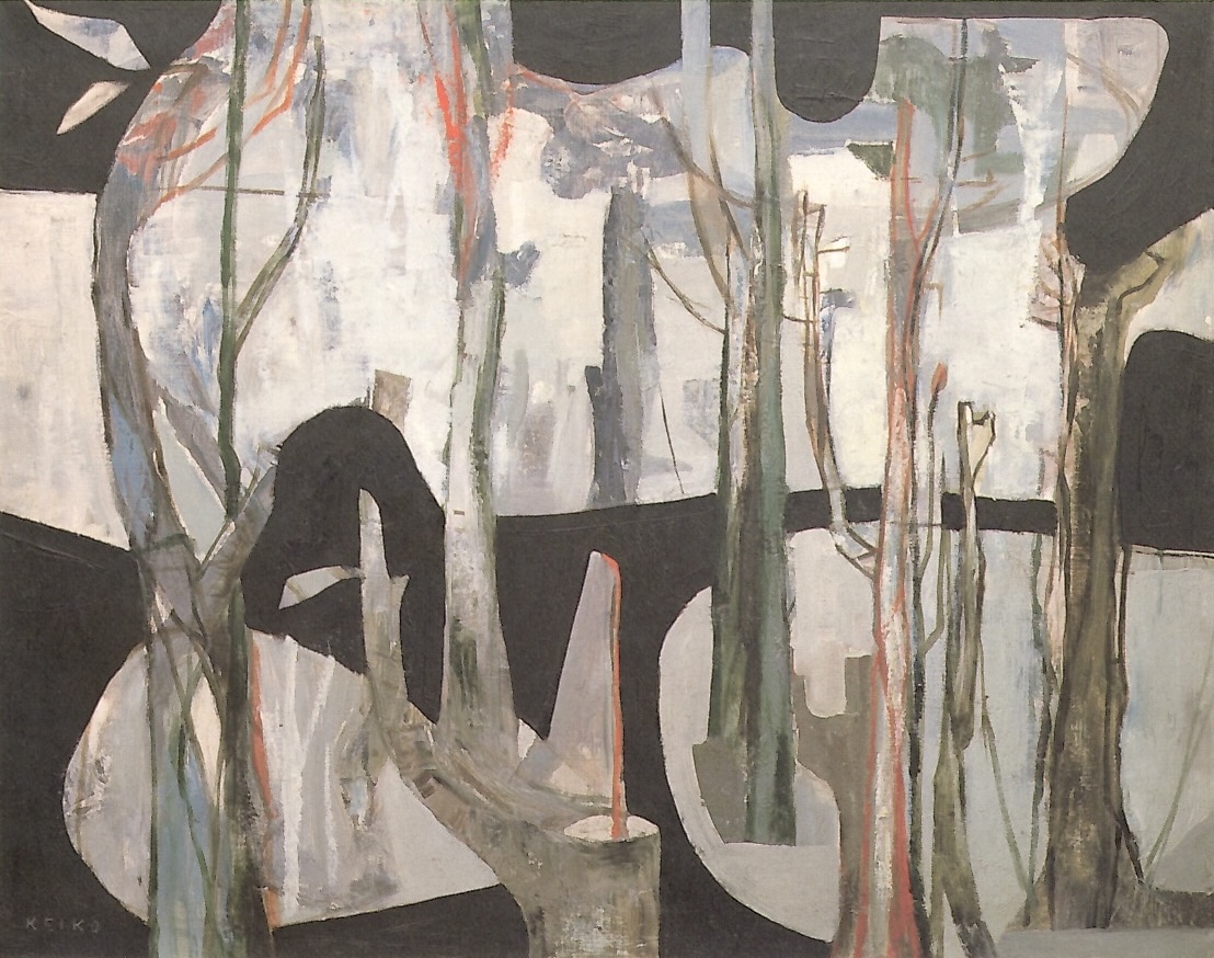 赤穴桂子「森のはなし」1953年 Oil on canvas