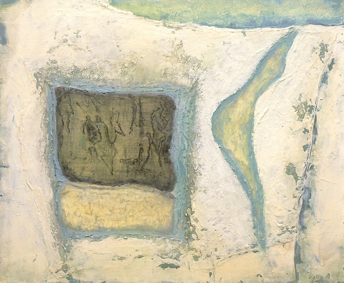 赤穴桂子「白い孤独」制作年不詳 Oil on canvas