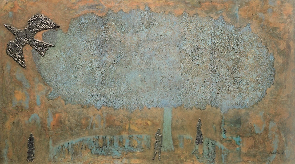 赤穴桂子「パルルモ」1975年 Oil and copperplate print