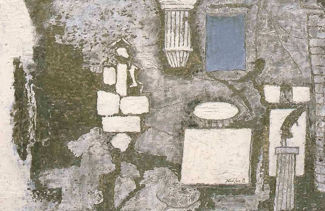 赤穴桂子「さまよう詩心—芥川の作品より—」1990年 Oil on canvas