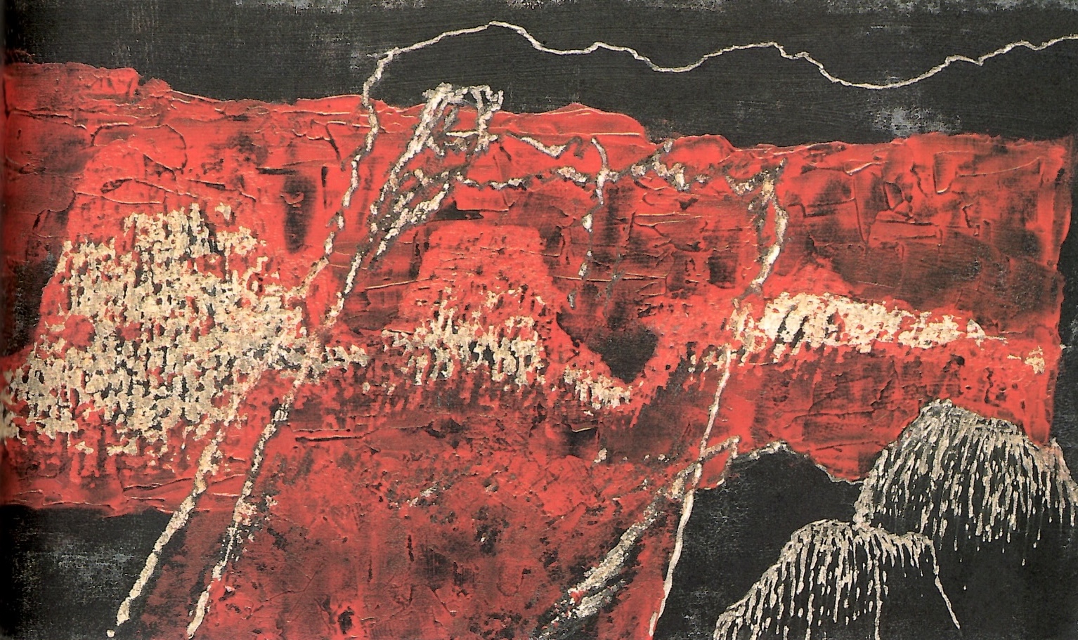 赤穴桂子「菊花の約（雨月物語）」1988年 Oil on canvas panel