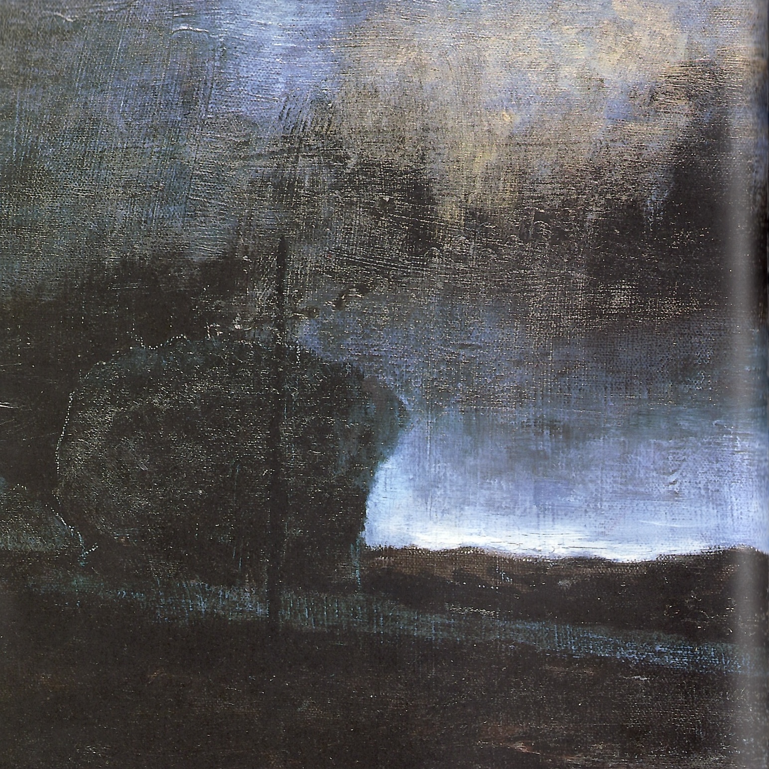 赤穴桂子「薄明りの中へ（5）—イェーツより—」1994年 Oil on canvas