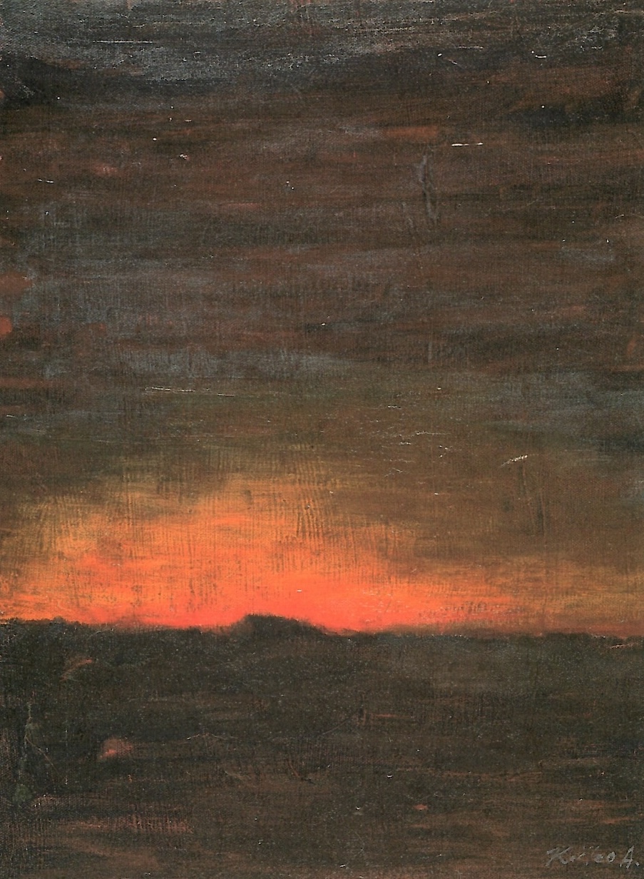 赤穴桂子「光のふるさとへの旅 H.ヘッセによる」1996年 Oil on canvas