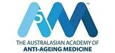 Logo of The Australasian Academy of Anti-Ageing Medicine with stylized blue letters AAM.