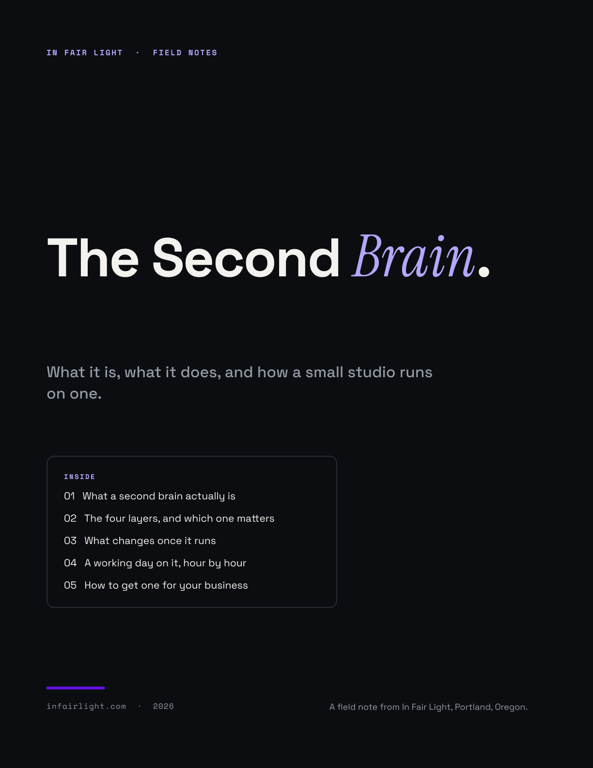 The Second Brain, explained