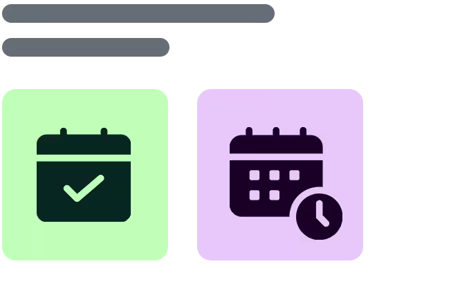 Two icons representing the kind of events you can create using ThirdSpace