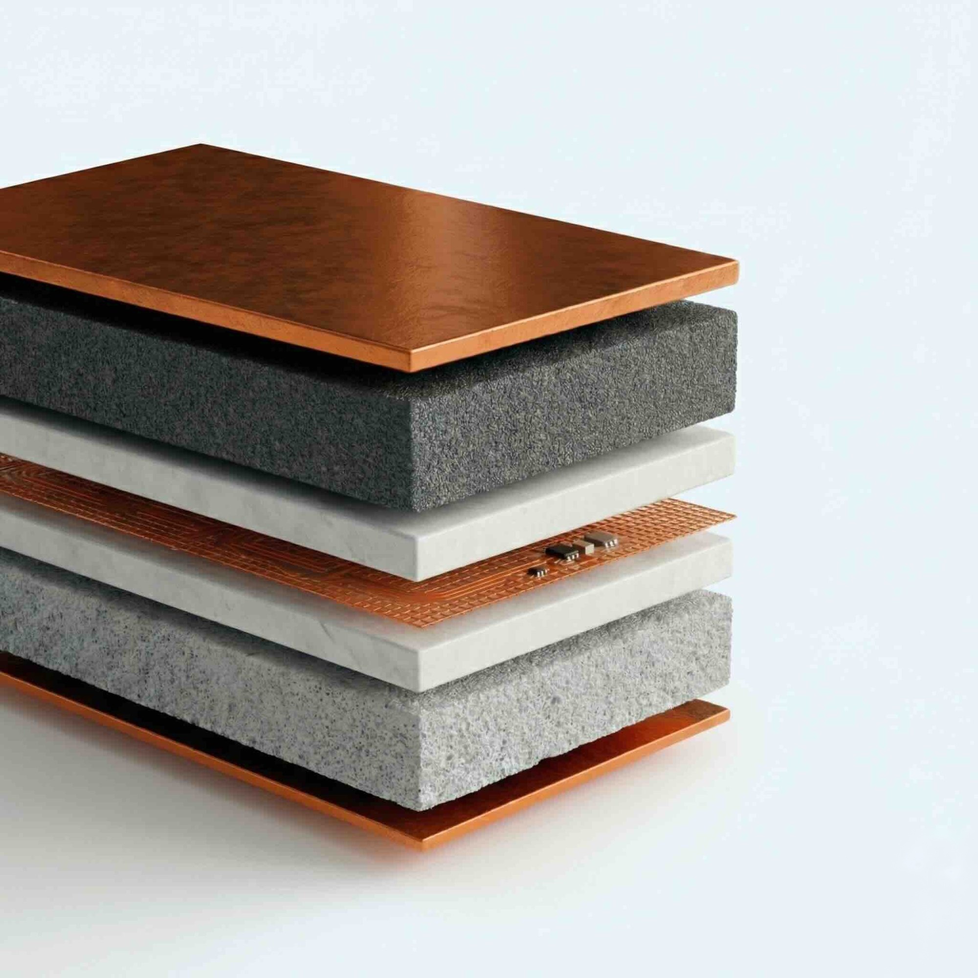 Hands wearing blue gloves holding and stretching a thin translucent flexible sheet.