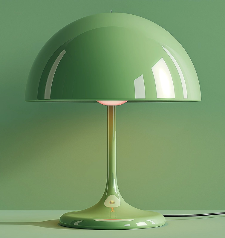 Monochromatic Green Table Lamp