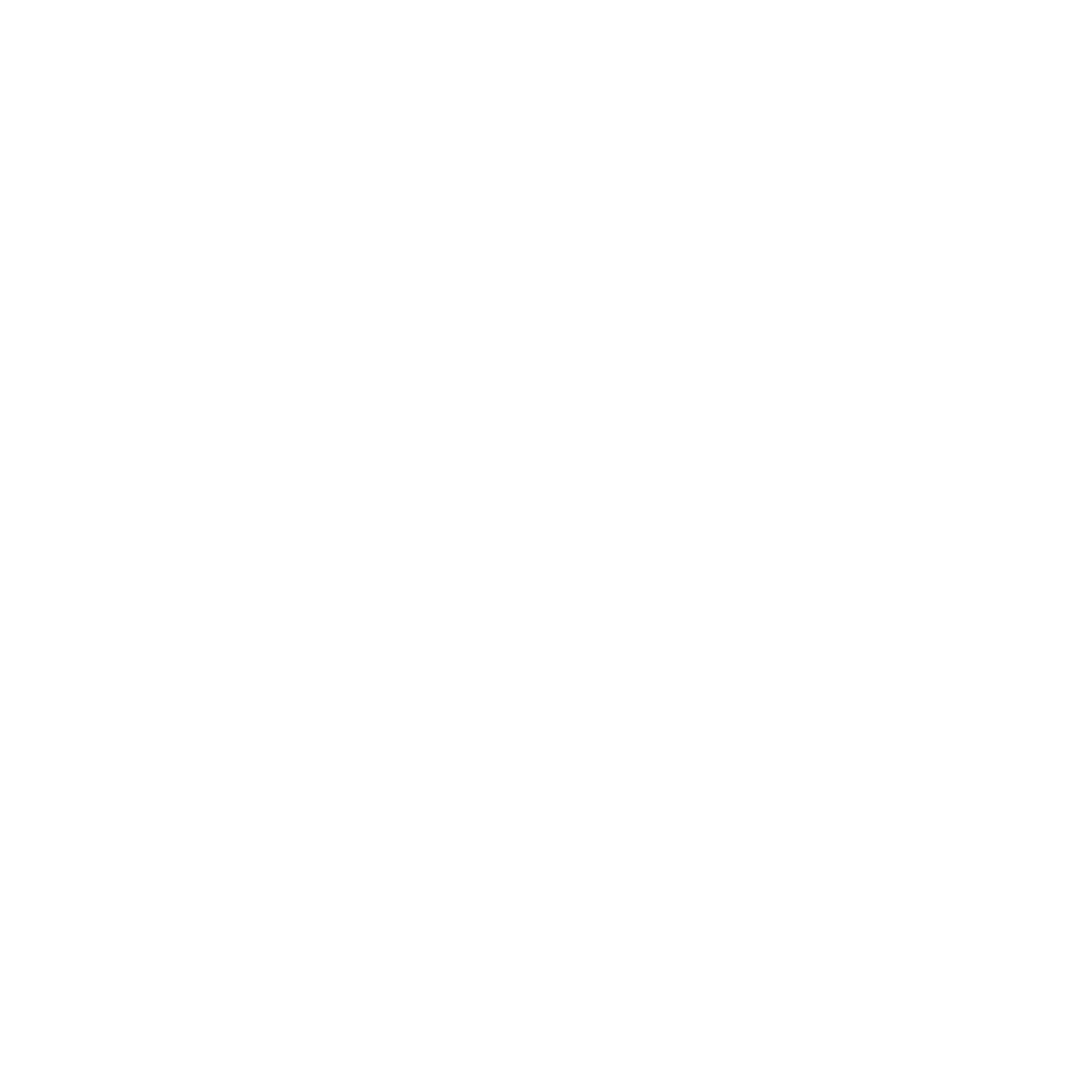 White wheelchair accessibility symbol on a transparent background.