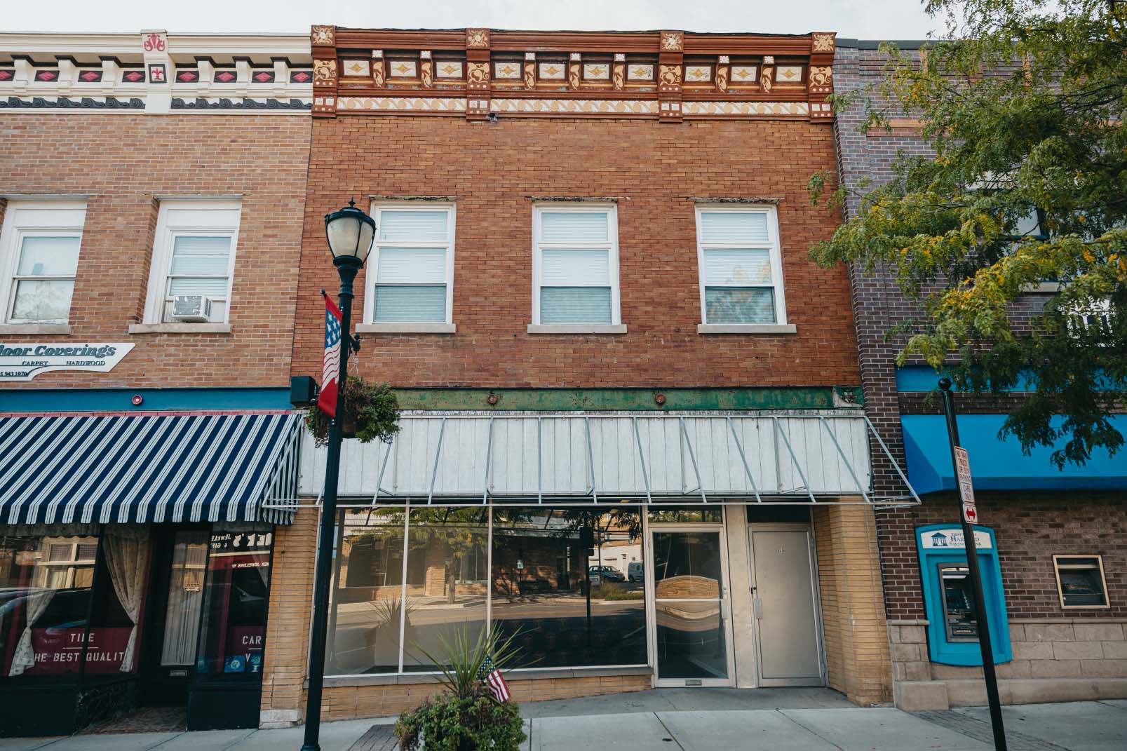 Northwest Rescue Harvard station in a historic downtown brick storefront in Harvard, Illinois