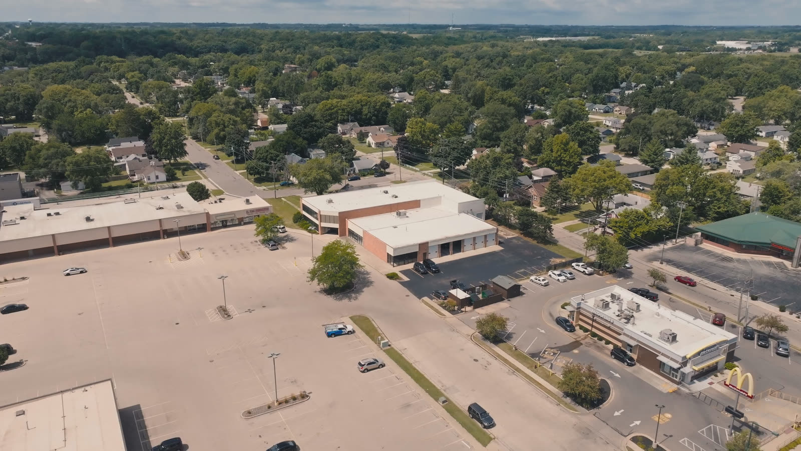 Aerial view of a Northern Illinois community served by Northwest Rescue