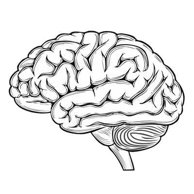 Black star shape in the center with six white trapezoid segments radiating outward on a black background.
