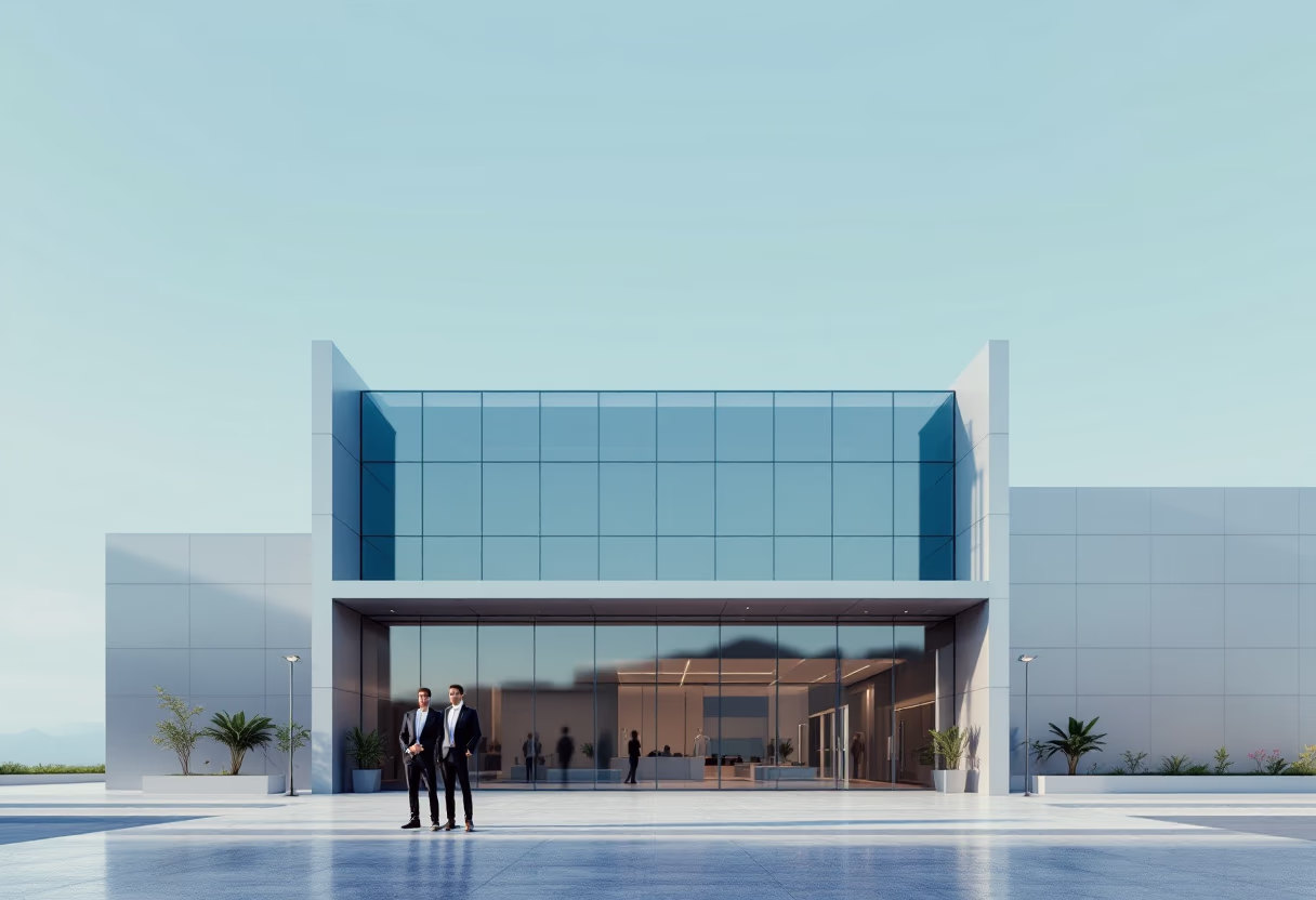 image depicting company headquarters (for a manufacturing plant)