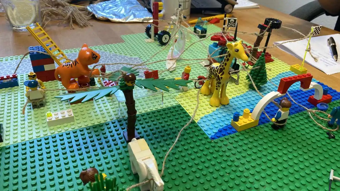Foto eines gemeinsamen LEGO-Modells