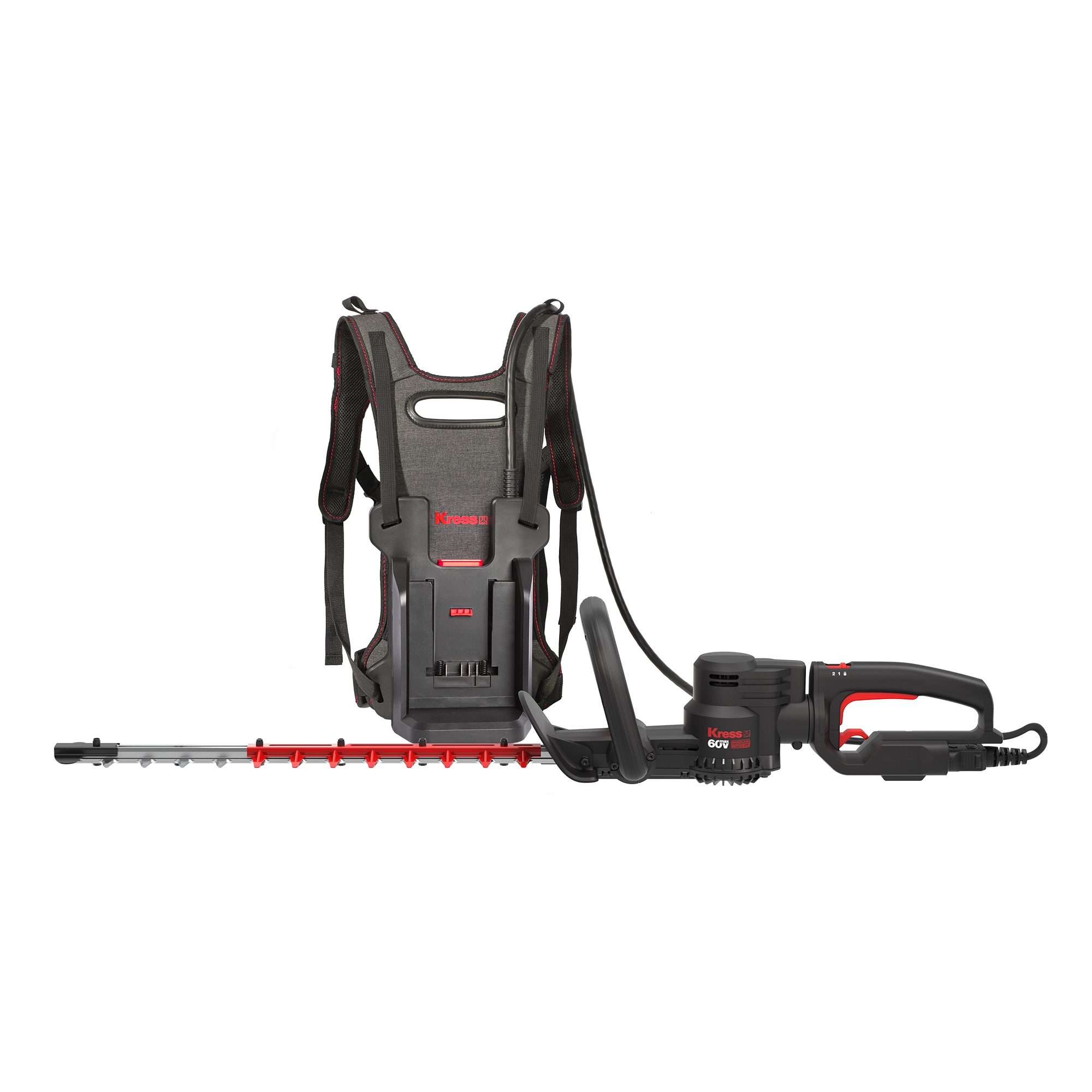Kress 60 V 58 cm cordless brushless backpack hedge trimmer