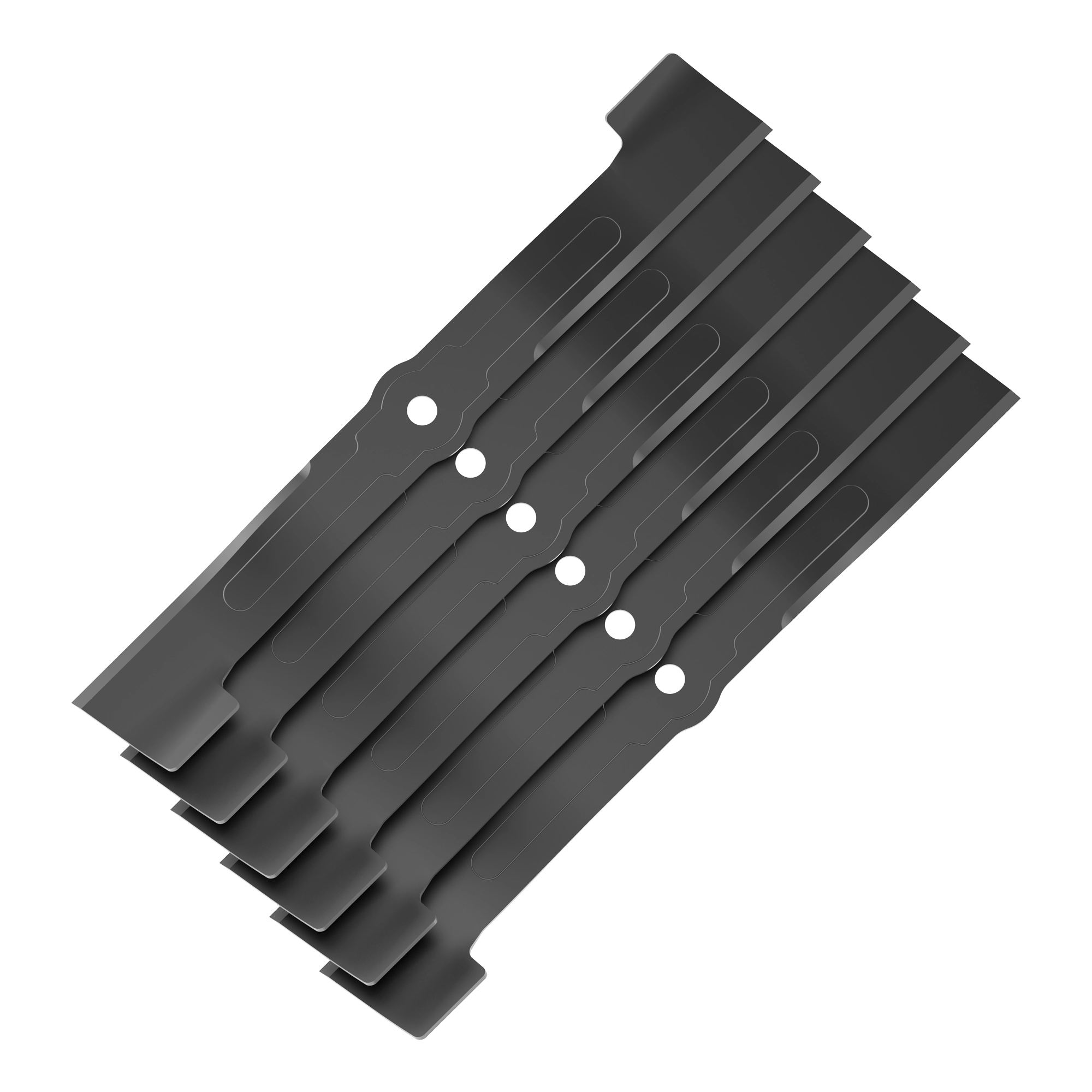 Kress 6 pcs high lift ( easy bag ) mower blade