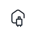 Reload icon with circular arrow and clock symbol in gray on black background.