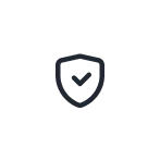 Stylized number nine in dark gray on black background.