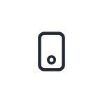 Small dark rectangular icon with a vertical bar and a smaller rectangle inside it.