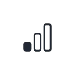 Black right angle or L-shaped icon on a transparent background.